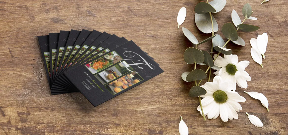cartes de visite Bio corner restaurant