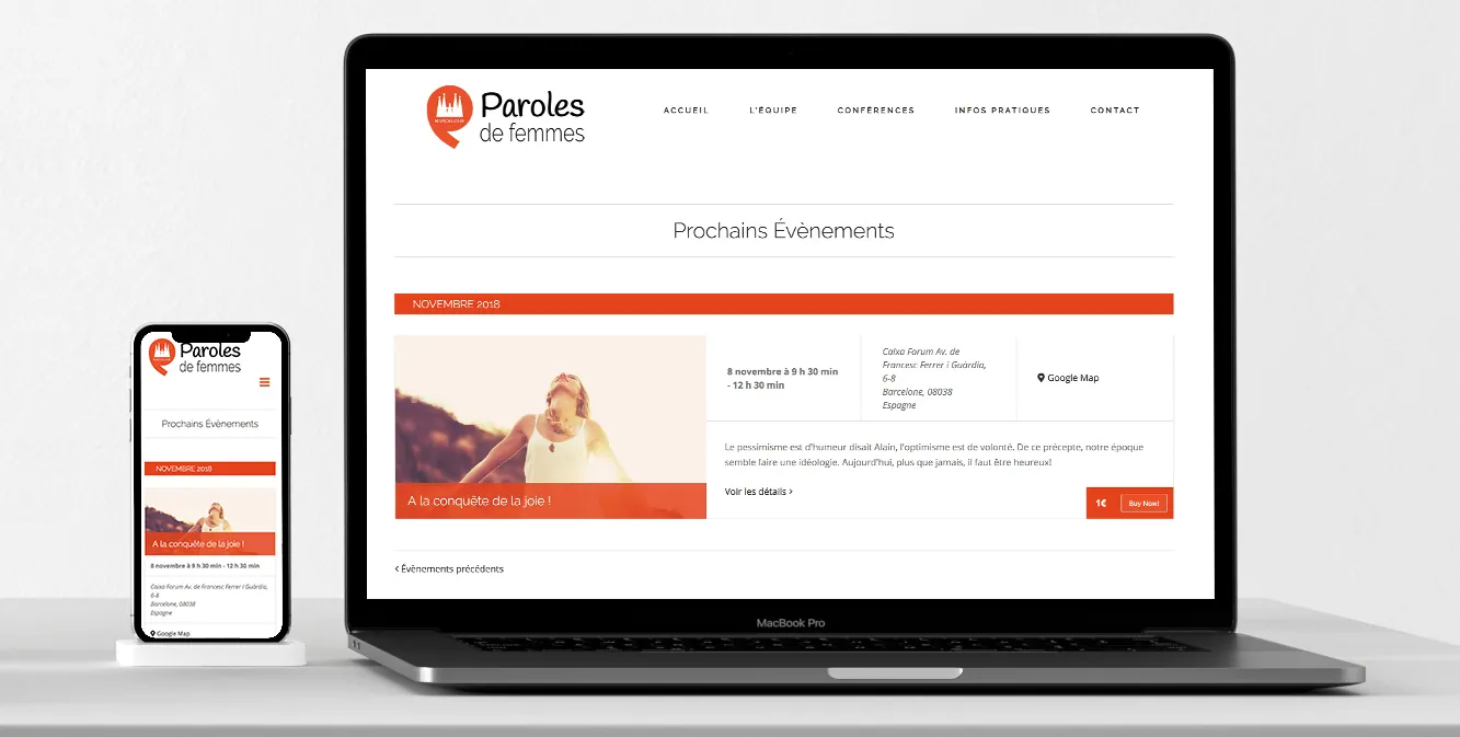site Paroles de Femmes Barcelone
